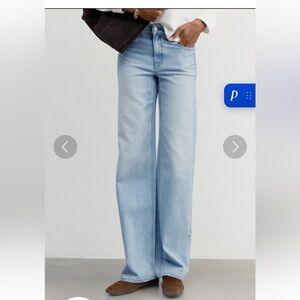 AYR secret sauce Light Blue Wide-Leg Women Jeans